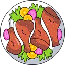 Free Turkey Legs Thanksgiving Icon