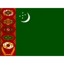 Free Turkmenistan Flag Country Icon