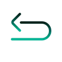 Free Turn Back Arrow Direction Icon