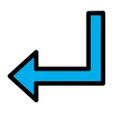 Free Arrow Down Left Icon