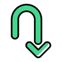 Free Turn Right Direction Arrow Icon