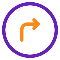 Free Turn Right  Icon