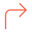 Free Right Upper Arrow Icon