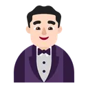 Free In Tuxedo Flat Icon