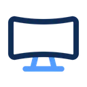 Free Tv Monitor Curved Icon
