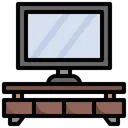 Free Tv Bench  Icon