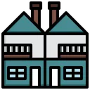 Free Twin House  Symbol