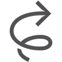 Free Twister Arrow Swirl Icon