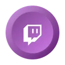 Free Twitch Social Media Icon