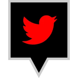 Free Twitter with Marker Logo Icon