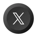 Free X Social Medios Icono