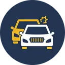 Free Two Car Collision Accident Automobile Icon