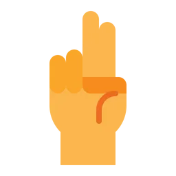 Free Two Finger  Icon