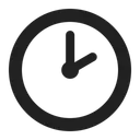 Free Oclock High Contrast Icon