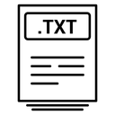 Free Txt Text File Icon