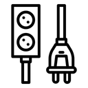 Free Elektrischer Anschluss Typ C  Symbol