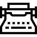 Free Typewriter Typing Keyboard Icon