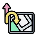 Free U Turn  Icon