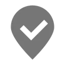Free Ubicacion Pin Verificar Icono