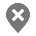 Free Ubicacion Pin Cerrar Icono