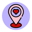 Free Ubicación romántica  Icono
