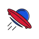 Free Ufo Rocket Galaxy Icon