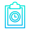 Free Uhr Zwischenablage  Symbol