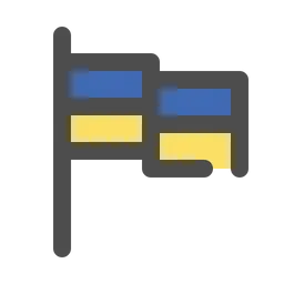 Free Ukrain Flag  Icon