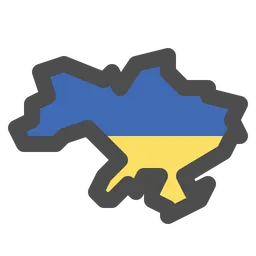 Free Ukraine Map  Icon