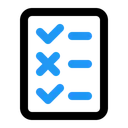 Free Umfrage Protokoll Checkliste Symbol