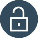 Free Unlock Safety Security Icon