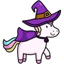 Free Unicorn Witch Cute Icon