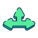 Free Union In T Arrow  Icon