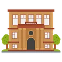 Free Universidad Instituto Educativo Edificio Icono