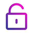 Free Unlock Open Lock Padlock Icon