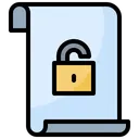 Free Unlock File File Document Icon