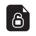 Free Unlocked File File Unlock Icon