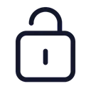 Free Unlocked Unlock Security Icon