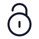 Free Unlocked Unlock Security Icon