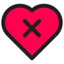 Free Unlove Dislike Hearth Icon