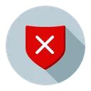Free Unprotected Shield Insecure Icon