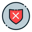 Free Unprotected Shield Insecure Icon