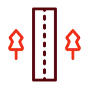 Free Unsealed Road Location Road Icon