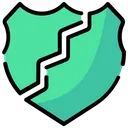 Free Unsecure Shield Break Icon