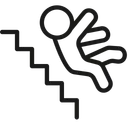 Free Runter Fallen Treppe Symbol