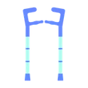 Free Unterarmgehstützen  Symbol