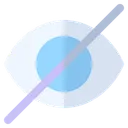 Free Unvisible Eye Eyeball Icon