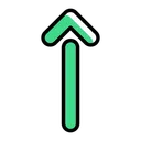 Free Up Arrow Direction Icon