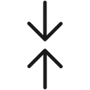 Free Up And Down Opposite Arrows Arrow Arrows Icon