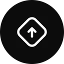 Free Up Arrow Sign Icon